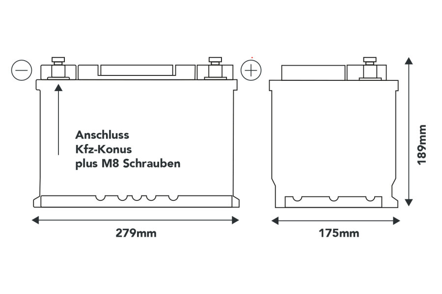 100Ah | 12,8V | 1280Wh | SMART POWER Lithium LiFePO4 Batterie mit Bluetooth 5.0 | integriertem 100A-200A BMS