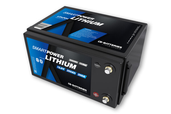 200Ah | 12,8V | 2560Wh | SMART POWER Lithium LiFePO4...